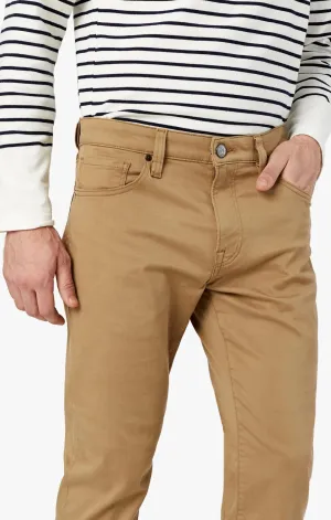 34 Heritage Charisma Relaxed Straight Pants In Khaki Twill