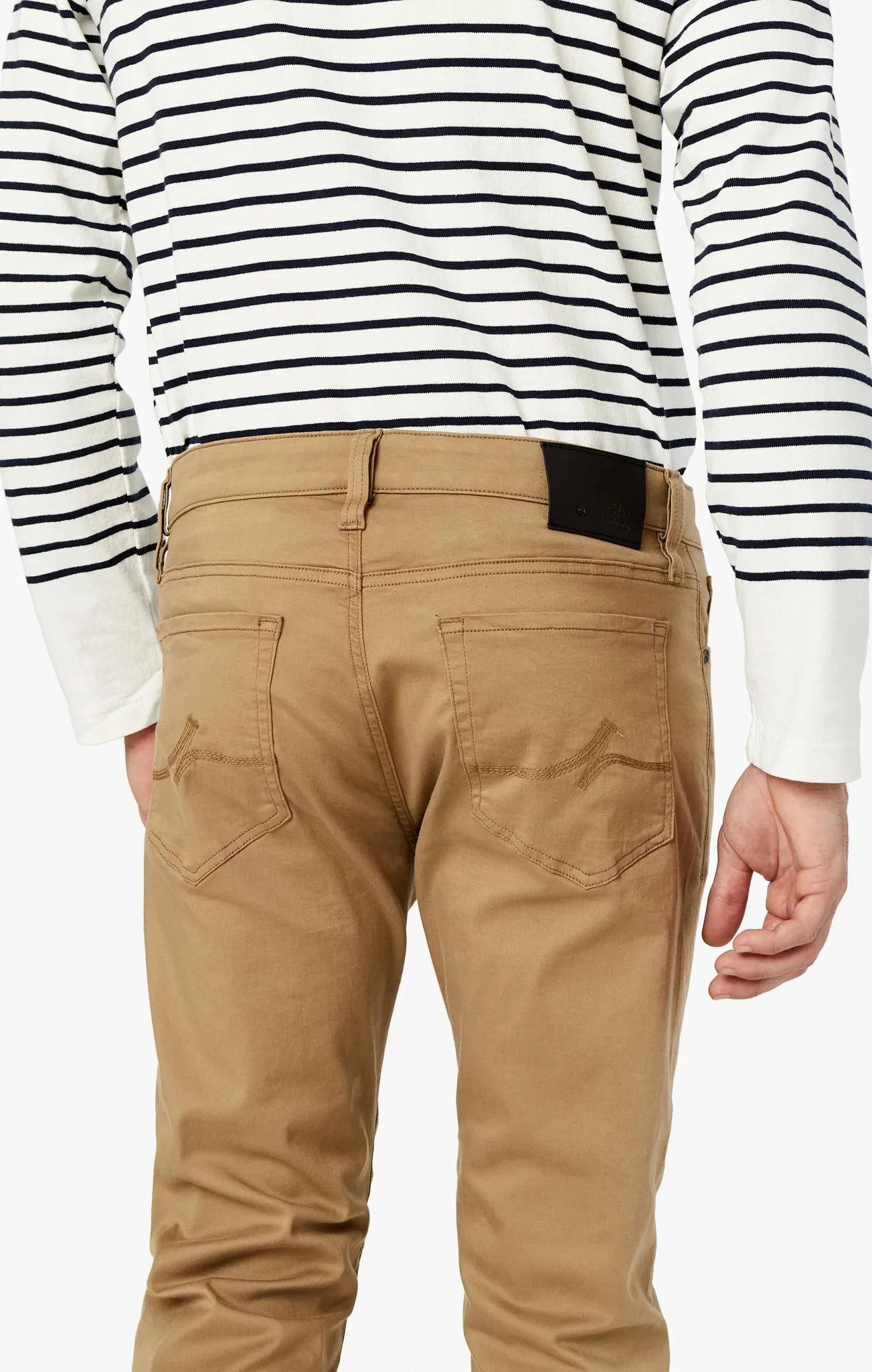 34 Heritage Charisma Relaxed Straight Pants In Khaki Twill