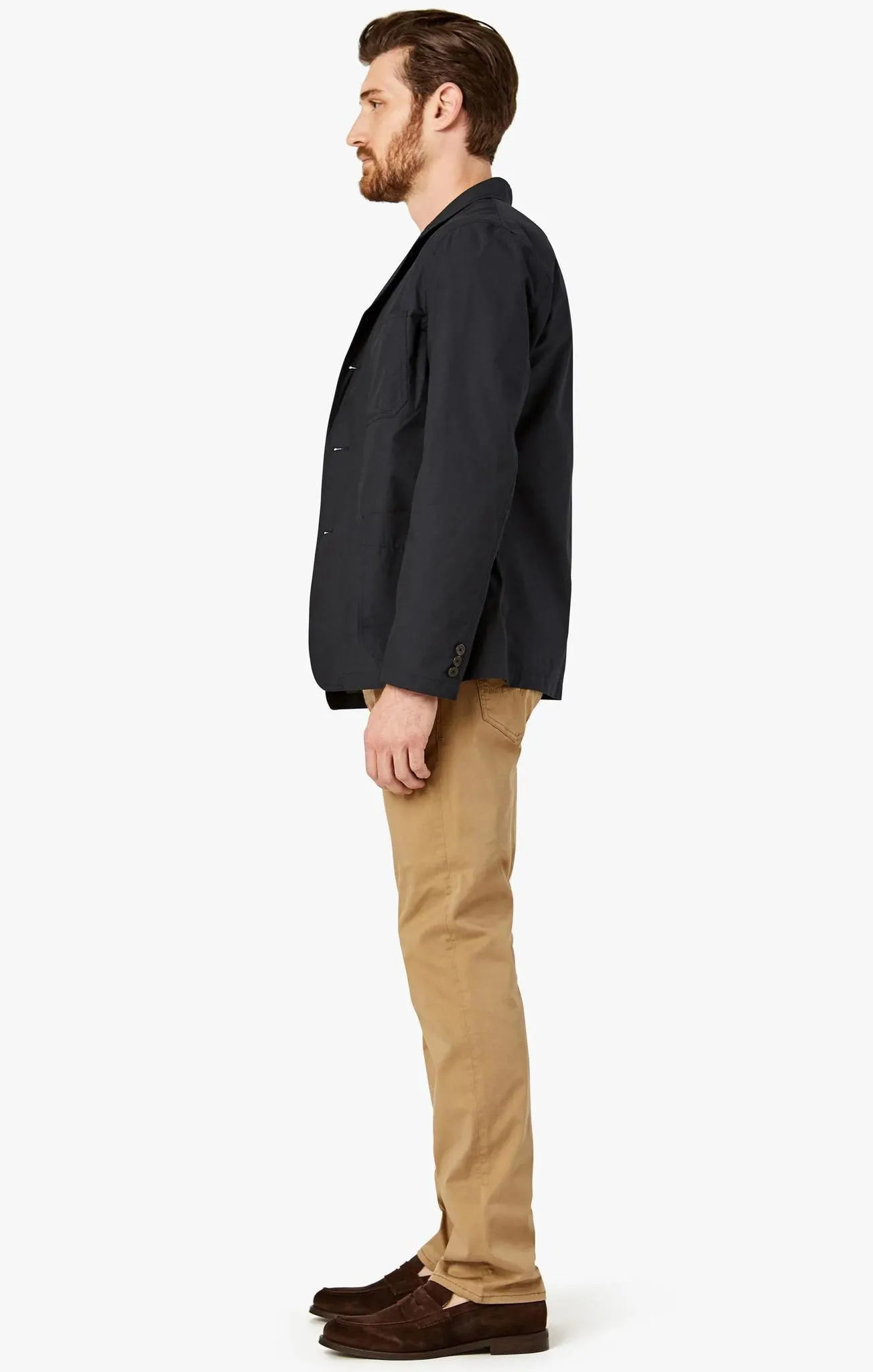 34 Heritage Charisma Relaxed Straight Pants In Khaki Twill