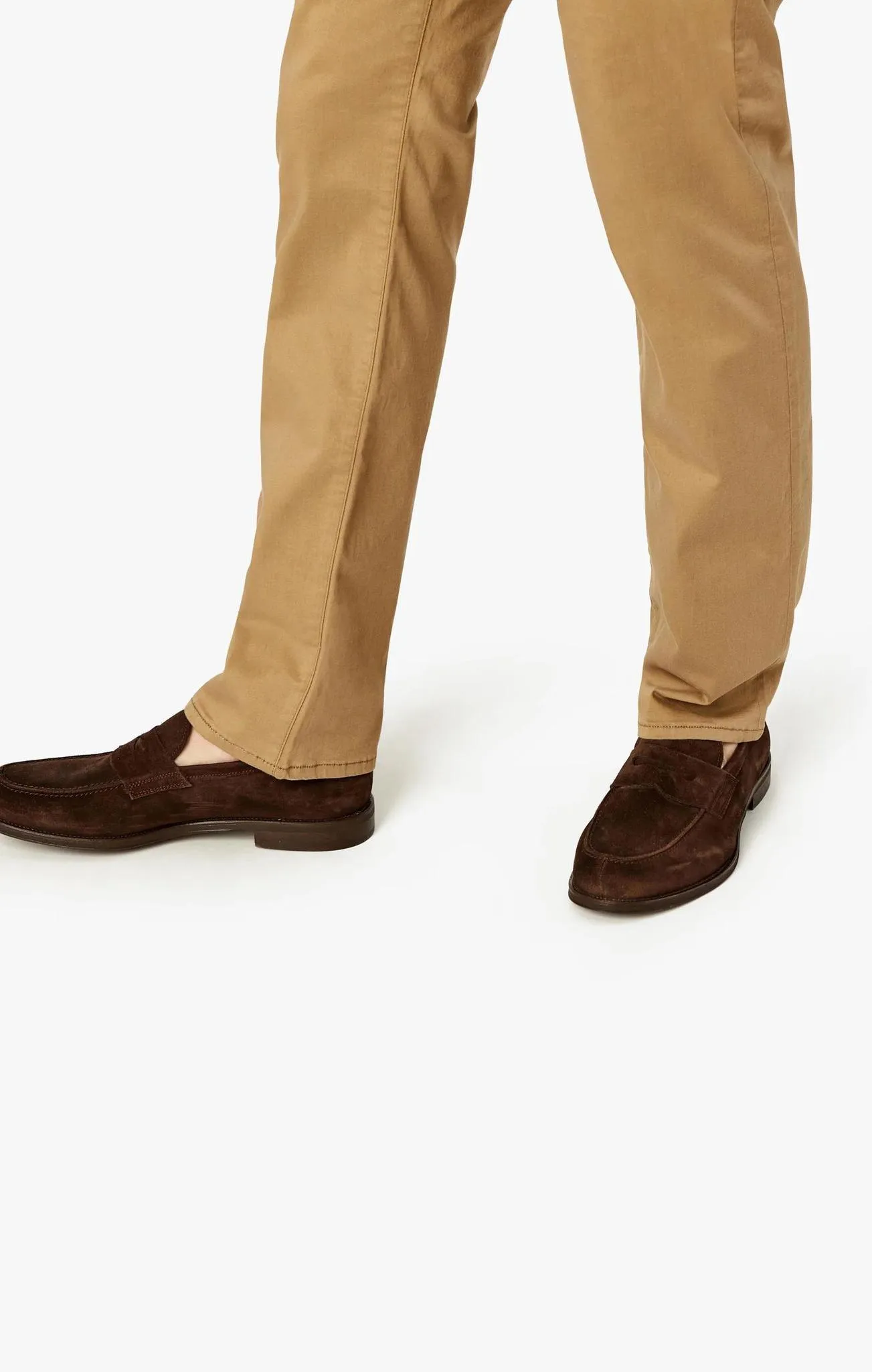 34 Heritage Charisma Relaxed Straight Pants In Khaki Twill