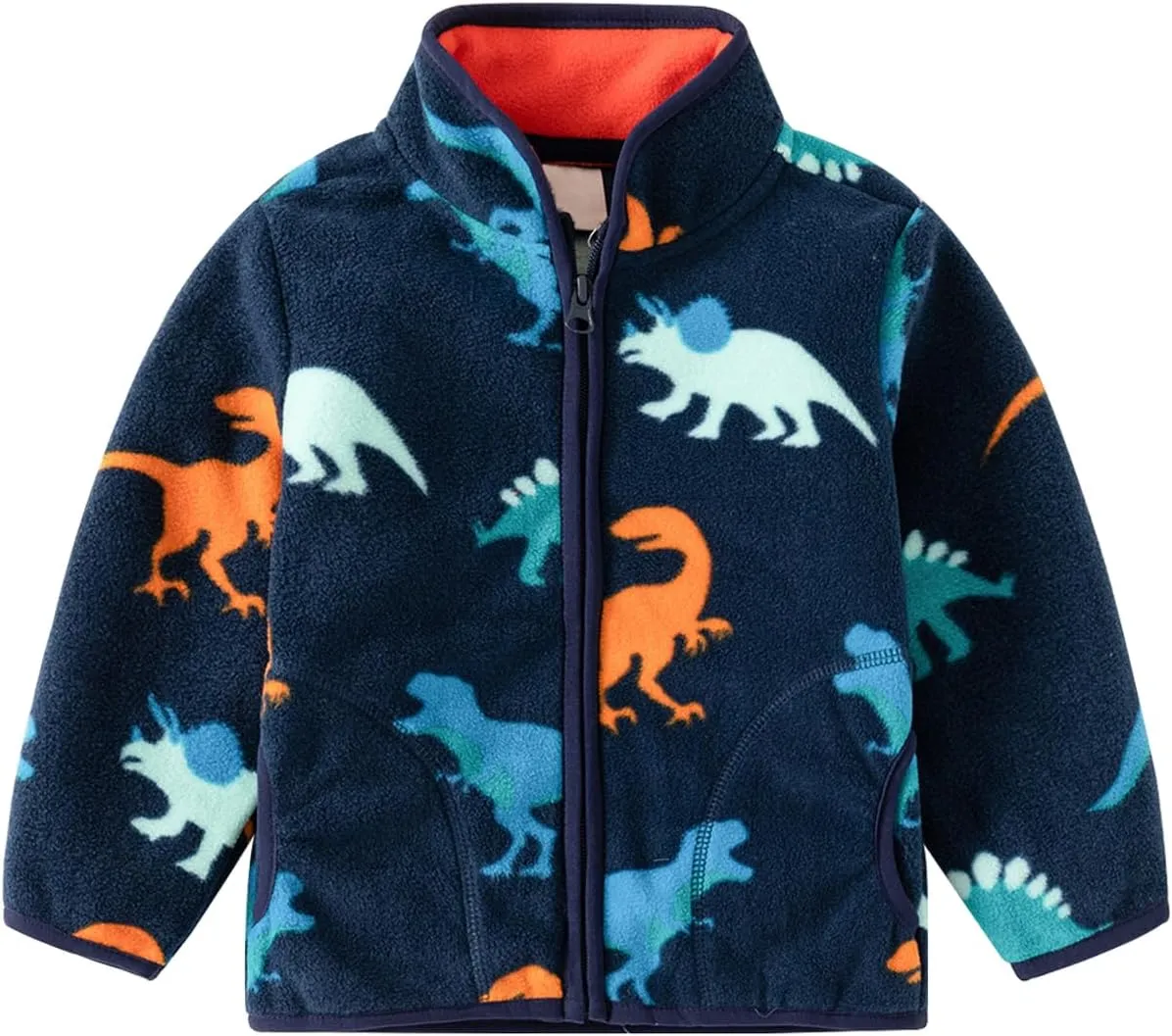 AIWUHE Toddler Polar Fleece Jacket Boys Girls Winter Jacket Fall Sweatshirt Zip-up Light Coat Spring Clothes 1-6 Years