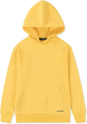 ALAVIKING Kids Soft Brushed Fleece Hooded Sweatshirts Active Pullover Hoodie for Boys and Girls 3-12 Years