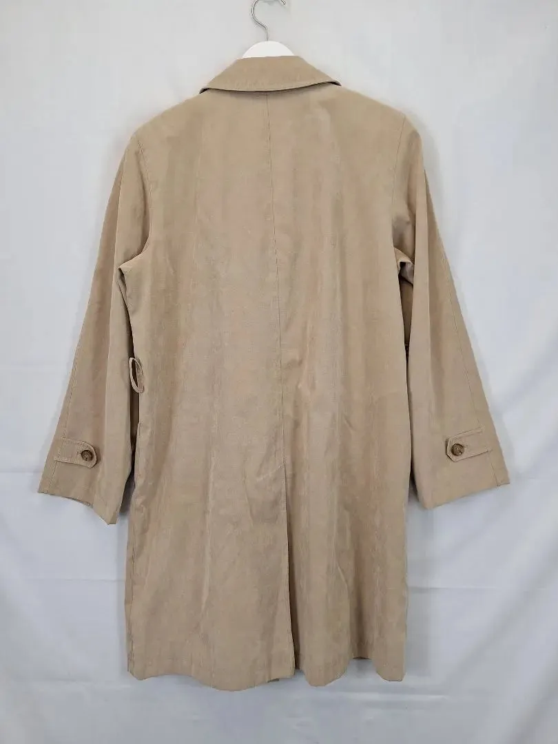 Assorted Brands Sophisticated Suede Longline Coat Size S