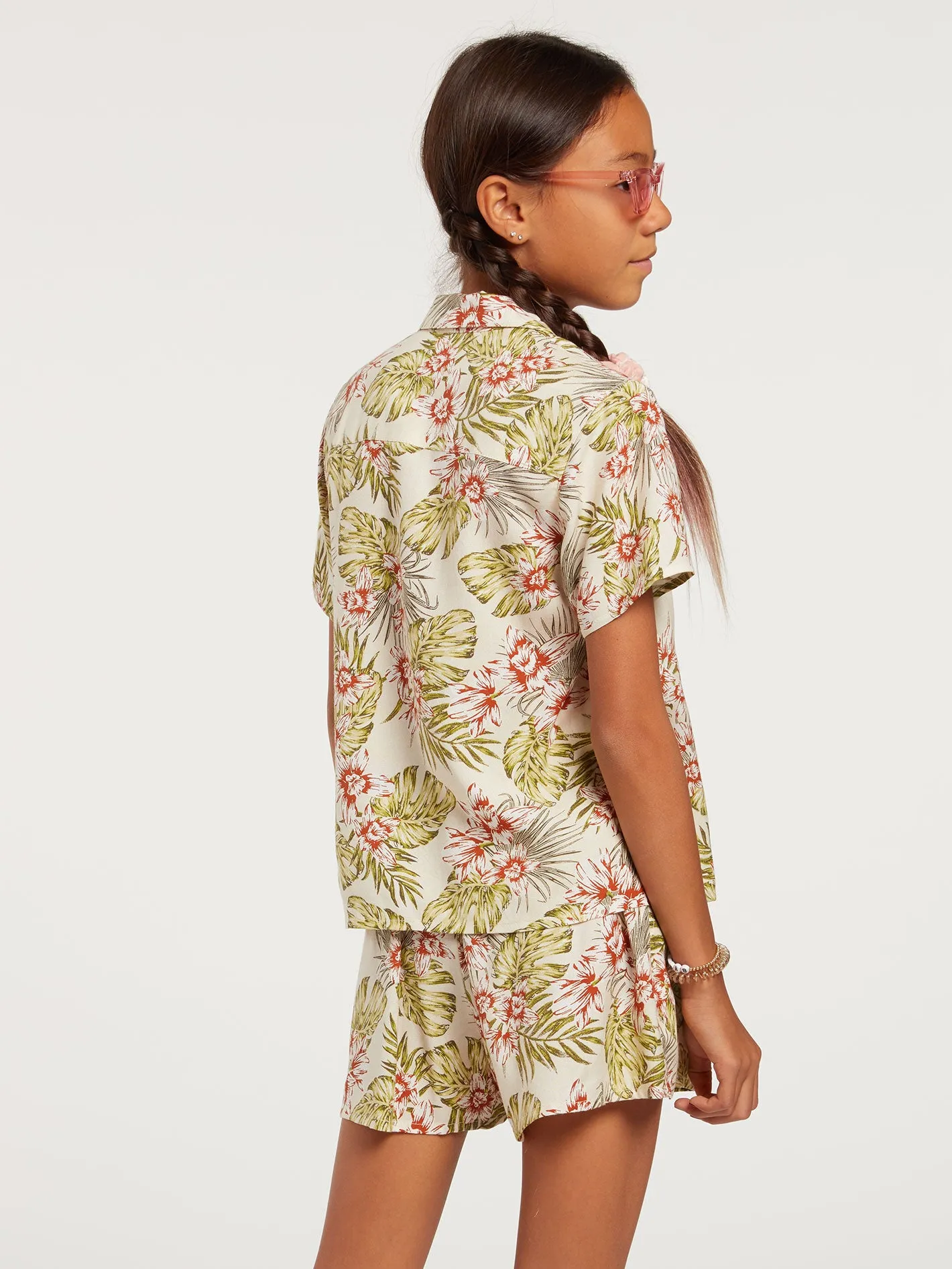 Big Girls Not Real Shore Short Sleeve Top - Green Tea