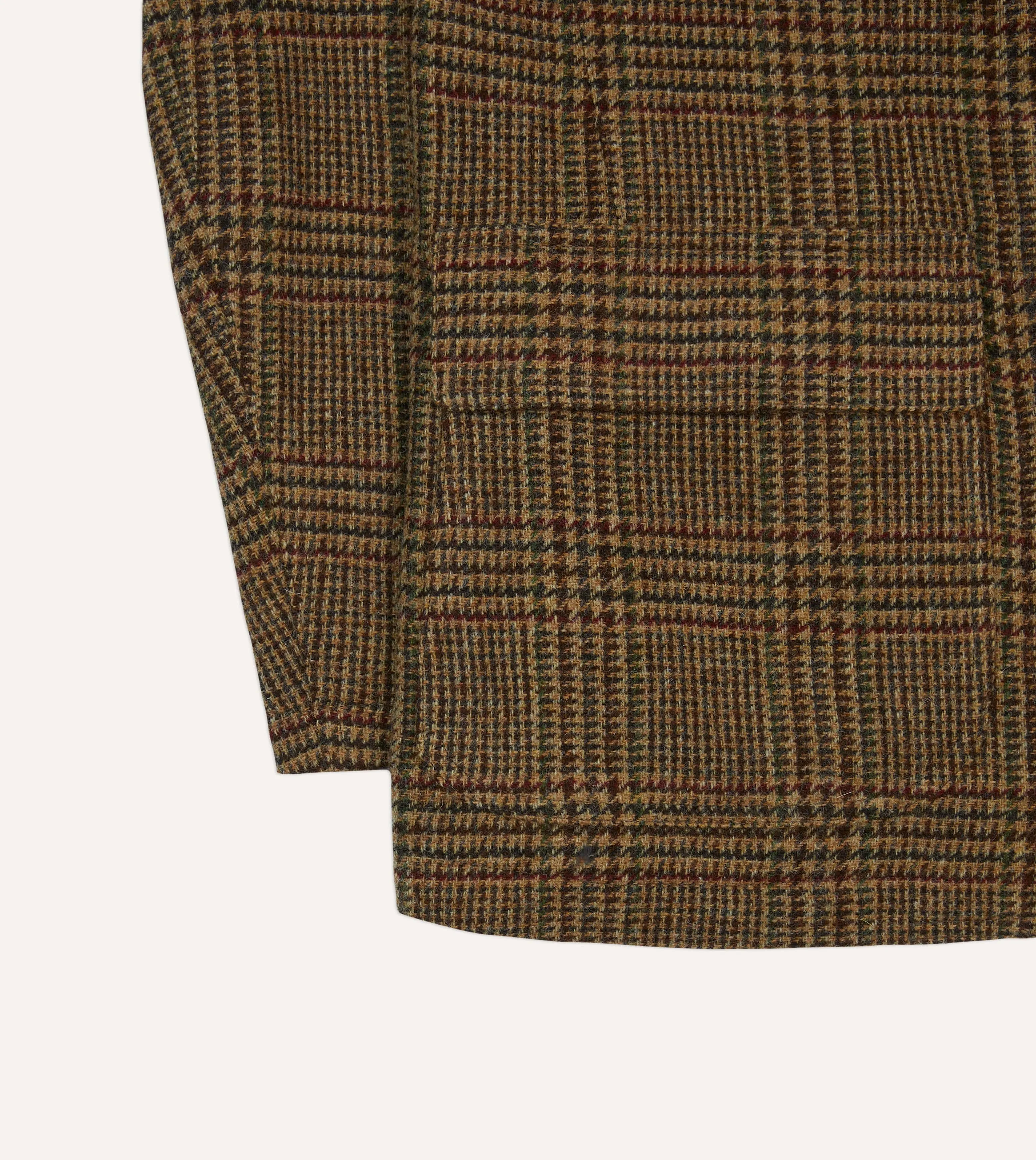 Classic Brown and Red Prince of Wales Check Tweed Blazer - Mk. VII Edition