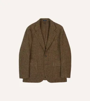 Classic Brown and Red Prince of Wales Check Tweed Blazer - Mk. VII Edition