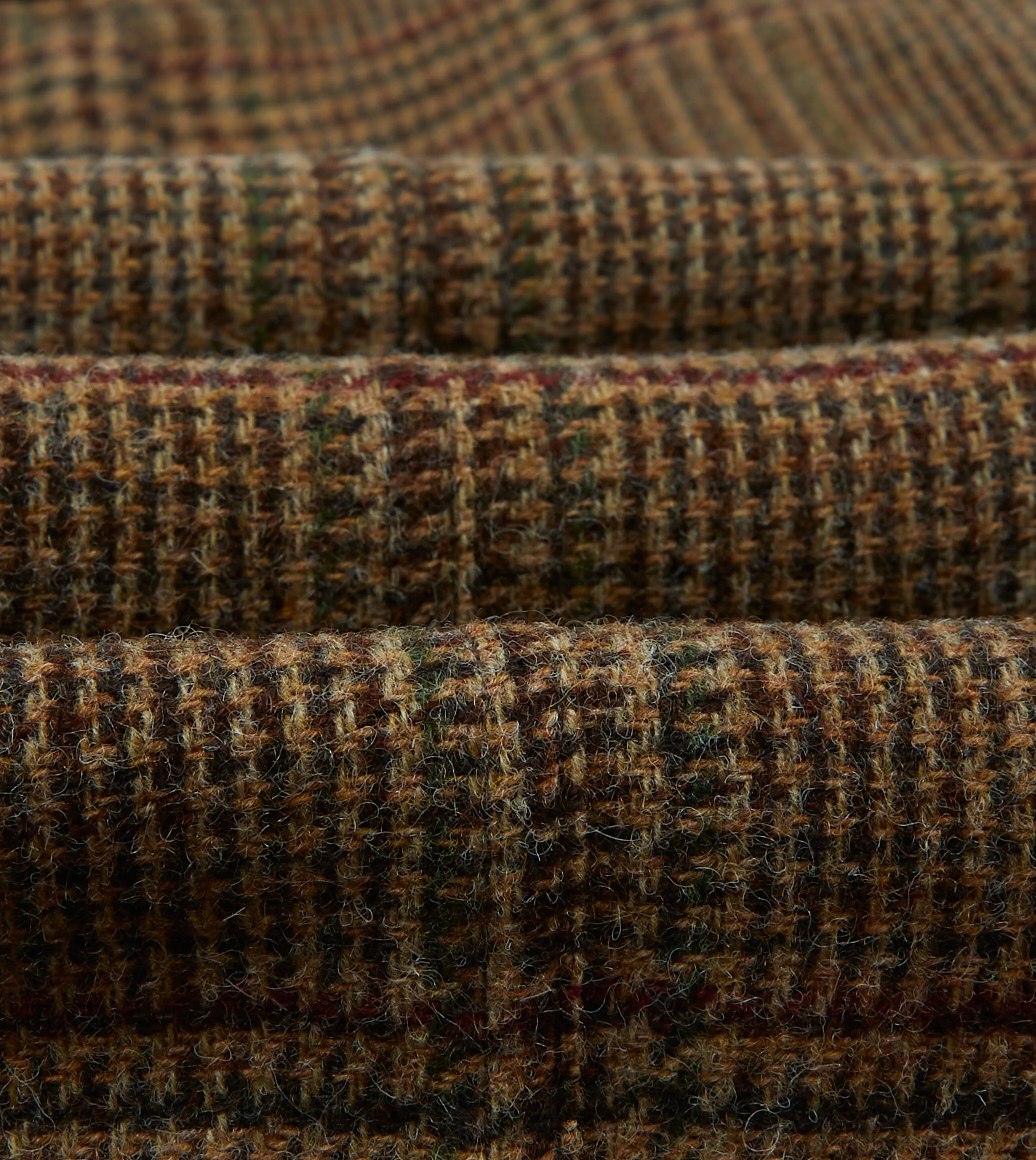 Classic Brown and Red Prince of Wales Check Tweed Blazer - Mk. VII Edition