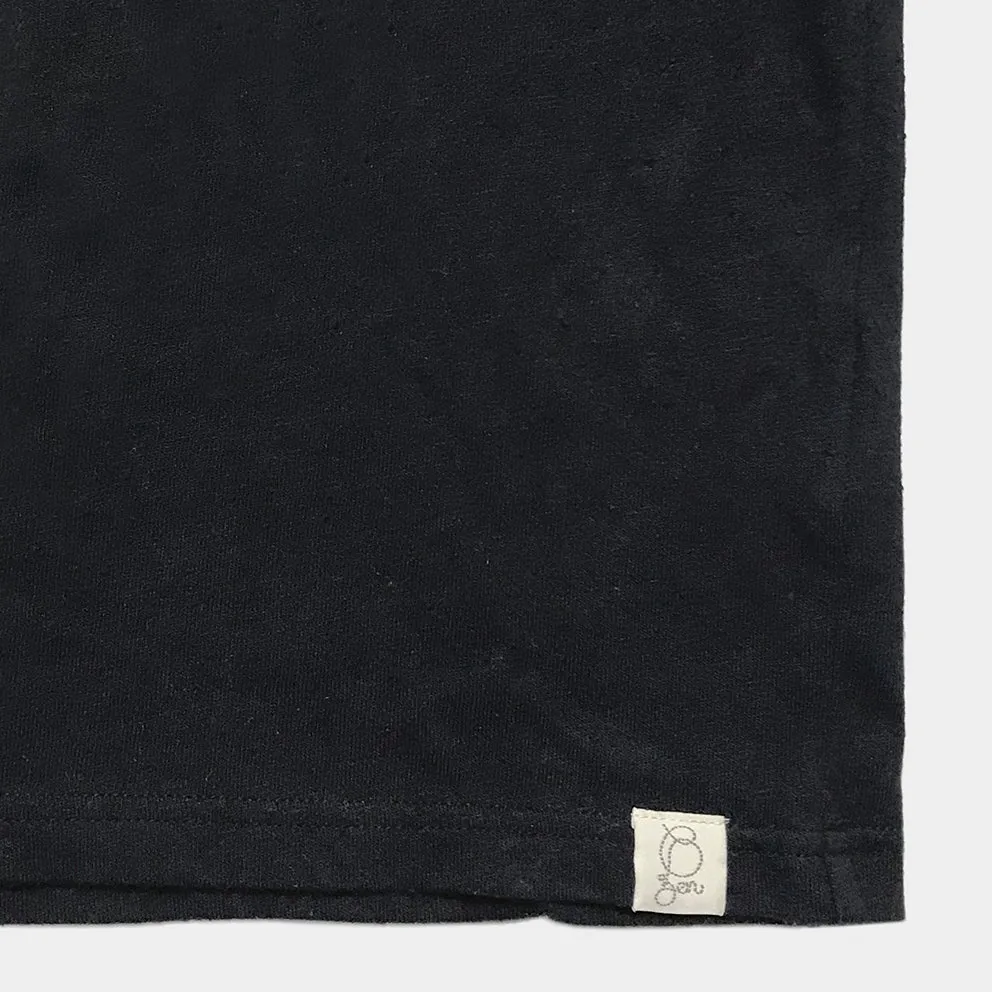 BZEN M.3089-EARL 3 REGULAR FIT LONG SLEEVE 3 BUTTON HENLEY NEPPY JERSEY-195GSM-E0 BLACK