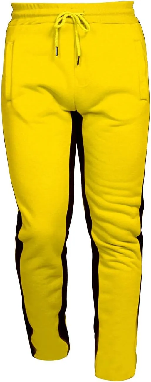 Cargo Sweatpants for Men Big and Tall Trousers Mens Heavyweight Cargo Fleece Sweatpants Stretch Elastic Waist Jogger