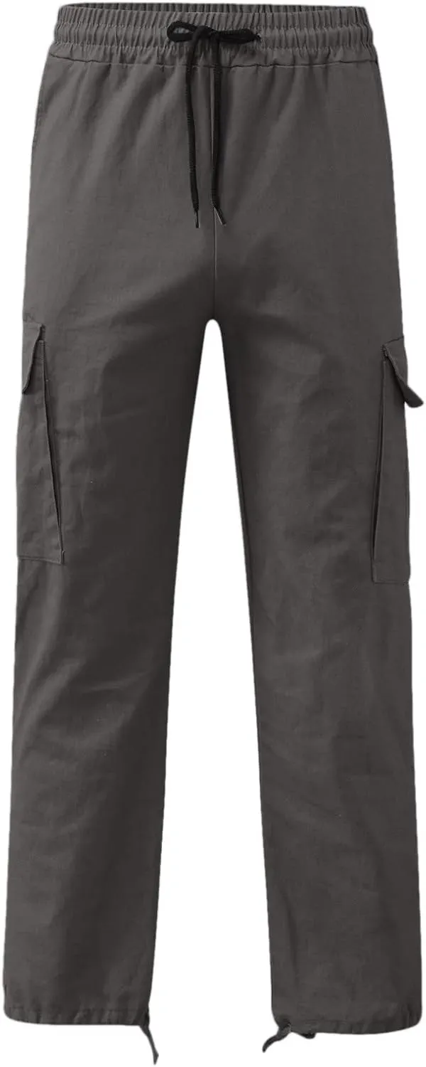 Cargo Trousers for Men Pocket Winter Sweat Pants Athletic Pants for Men Cargo Fleece Sweatpants with Pockets Cargo