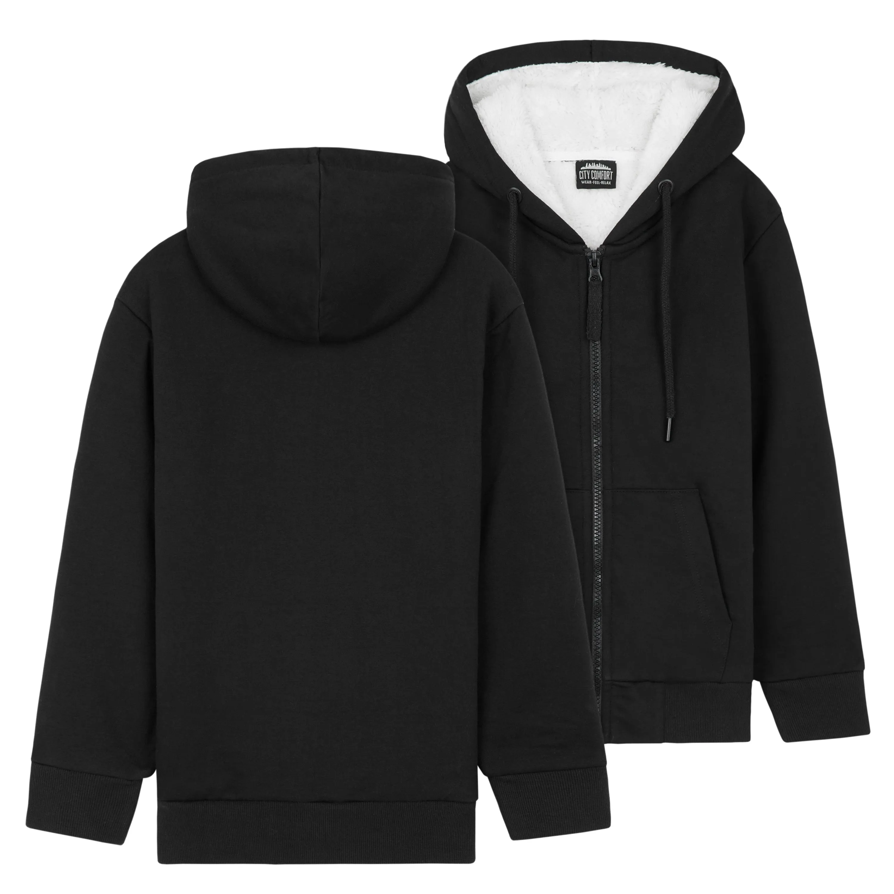 CityComfort Fleece Lined Hoodie for Kids & Teenagers