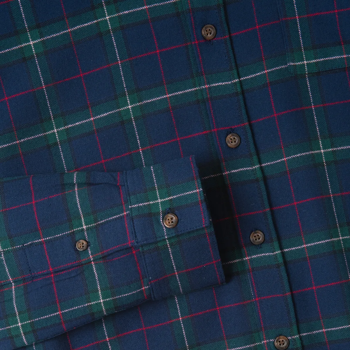 College Days Long Sleeve Plaid Shirt - Navy