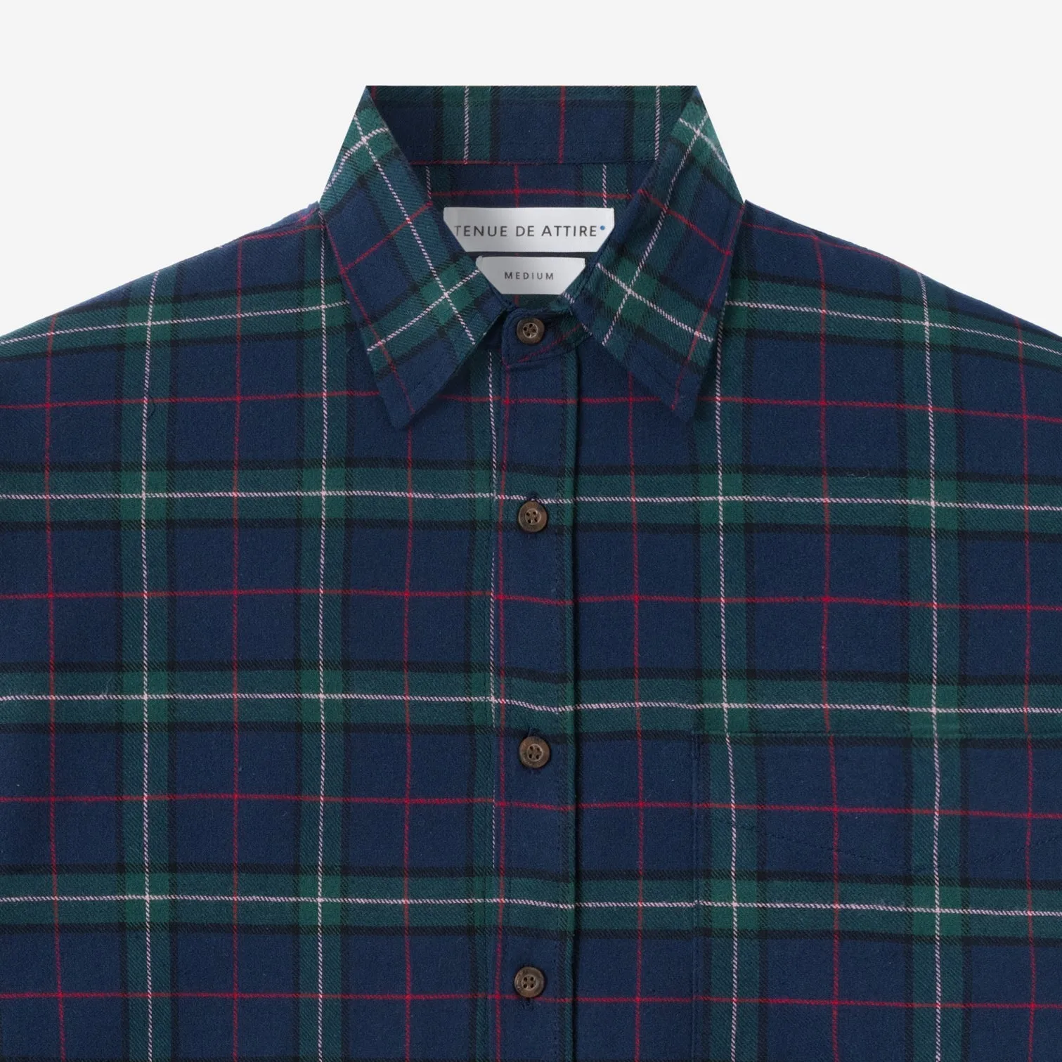 College Days Long Sleeve Plaid Shirt - Navy