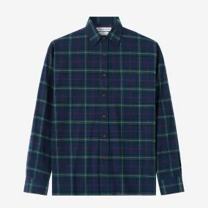 College Days Long Sleeve Plaid Shirt - Navy