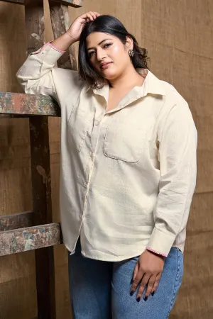 Cotton summer shirt for women with lining
