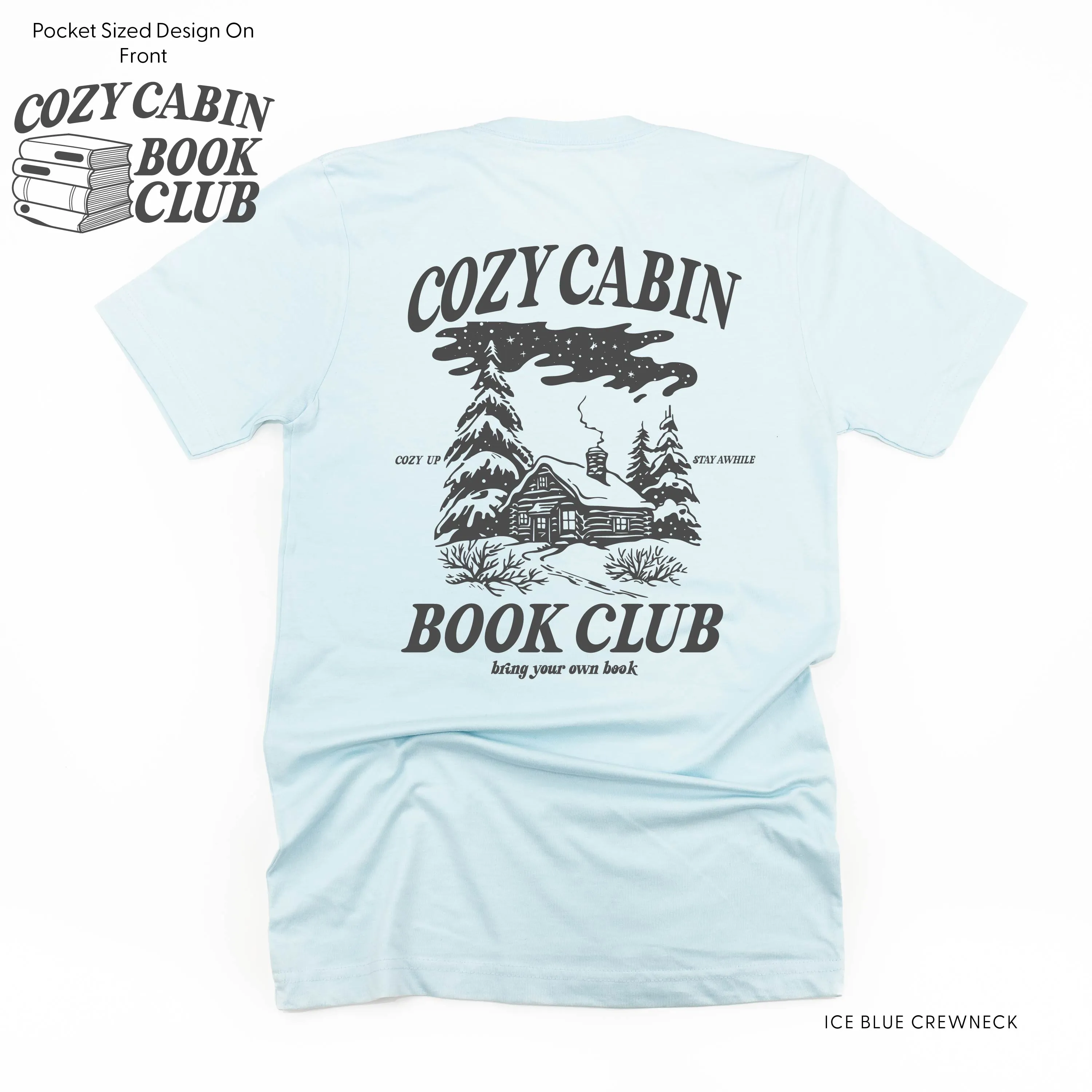 Cozy Cabin Book Club (pf&b) - Unisex Tee