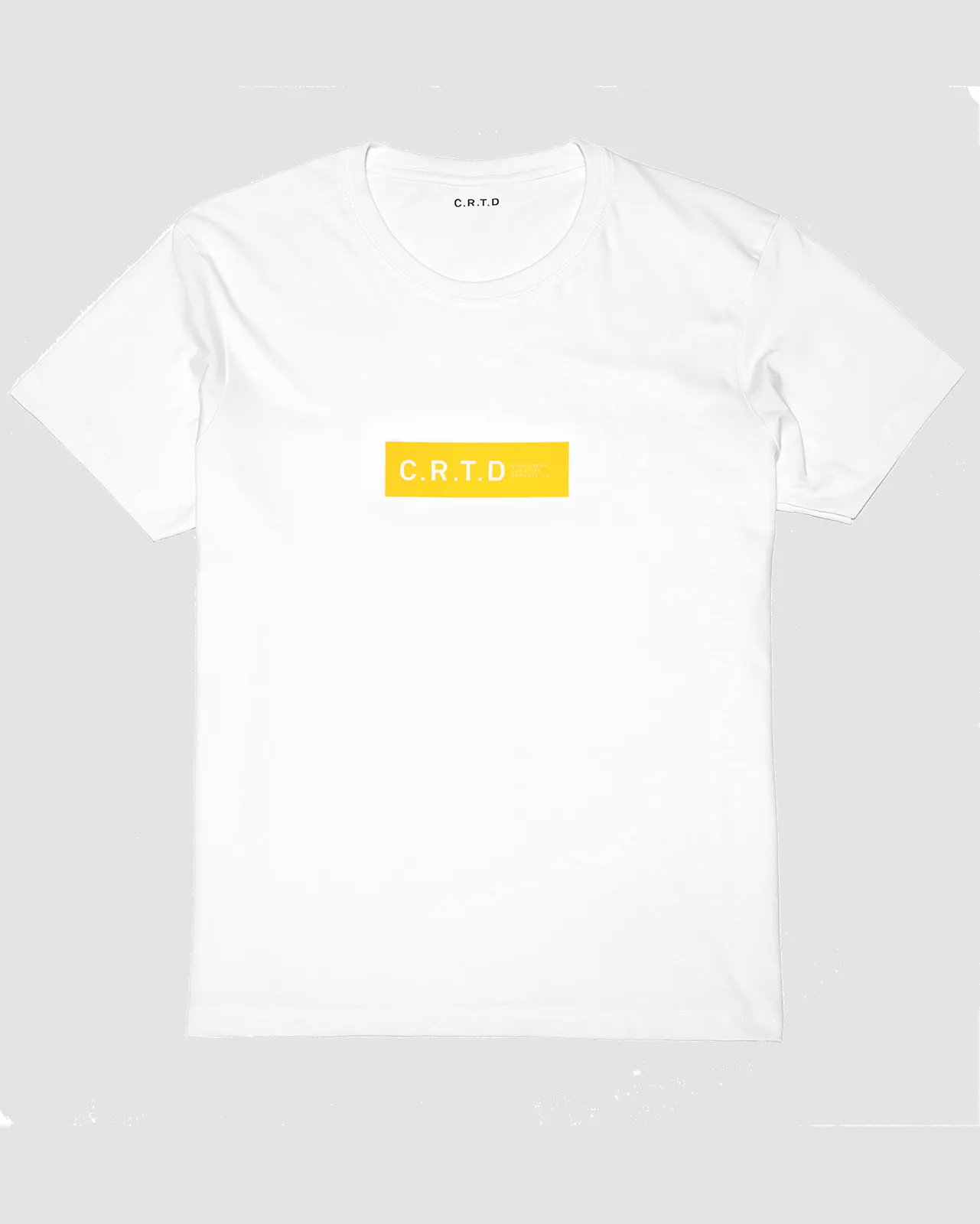 C.R.T.D LOGO COTTON T-SHIRT IN WHITE