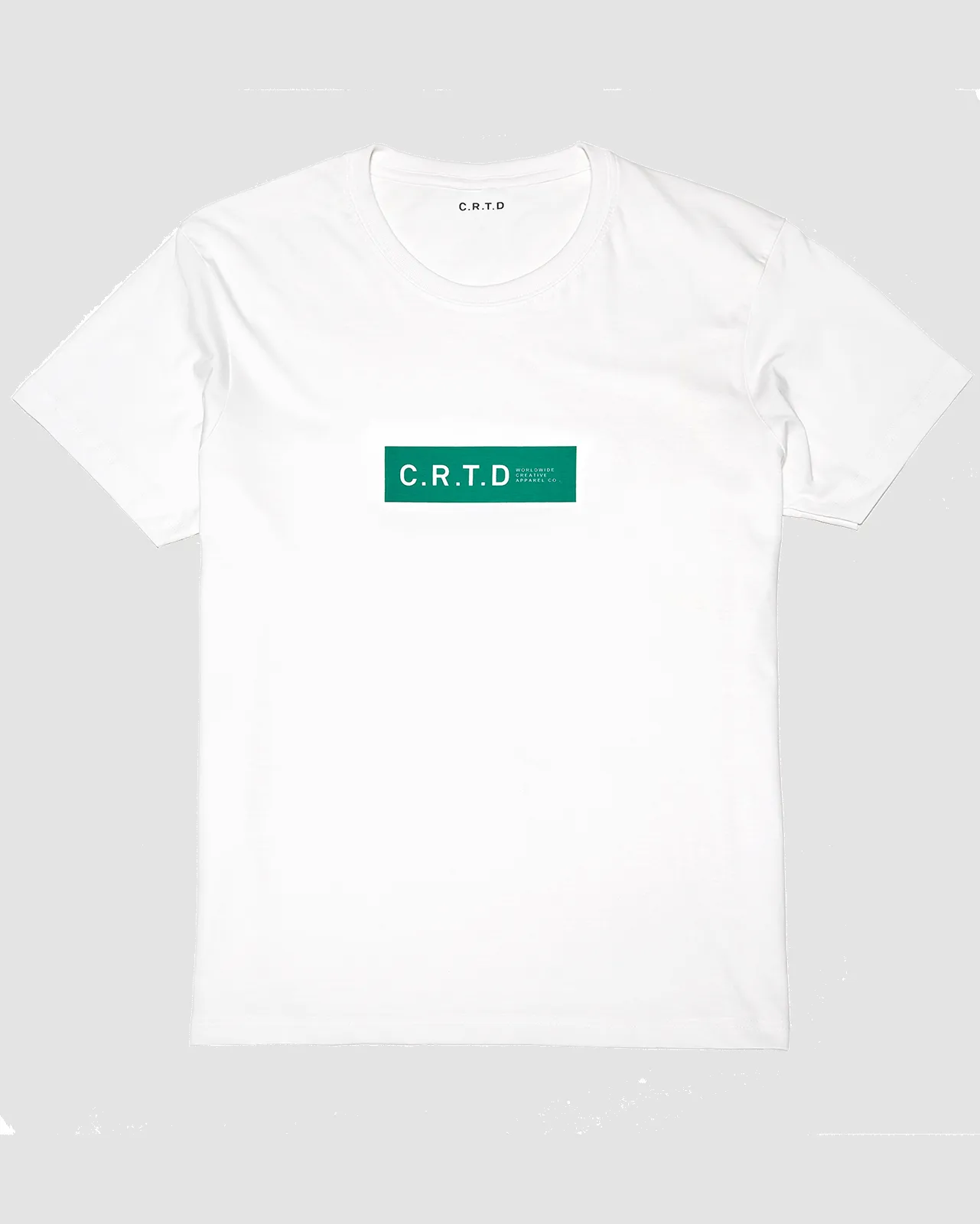 C.R.T.D LOGO COTTON T-SHIRT IN WHITE