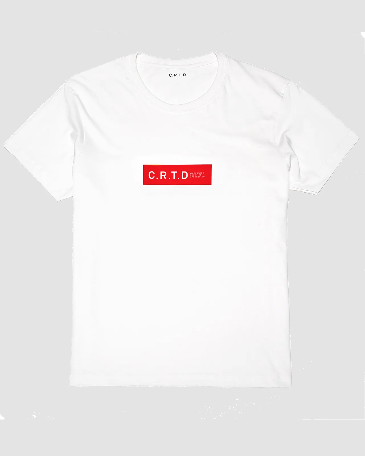 C.R.T.D LOGO COTTON T-SHIRT IN WHITE