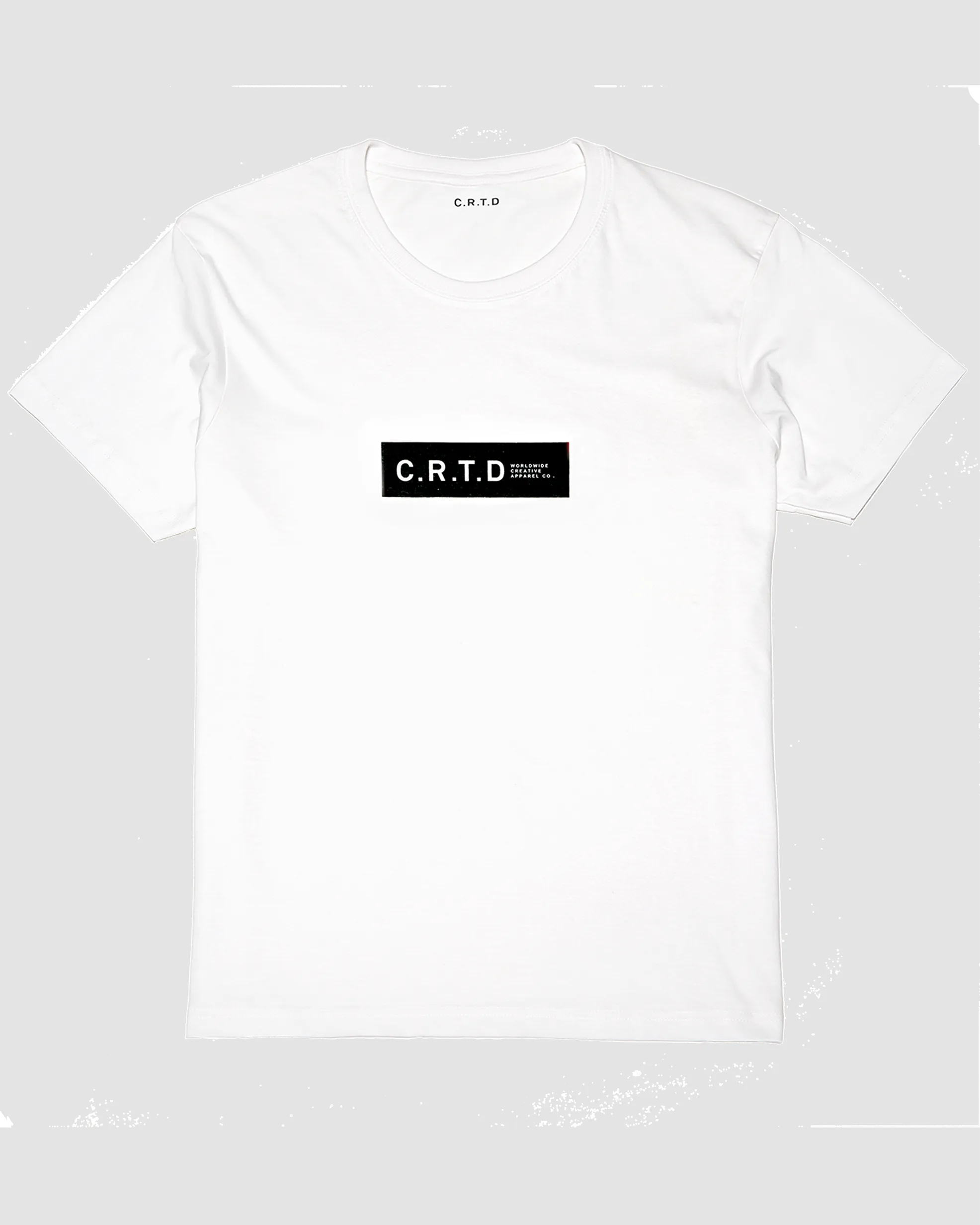 C.R.T.D LOGO COTTON T-SHIRT IN WHITE