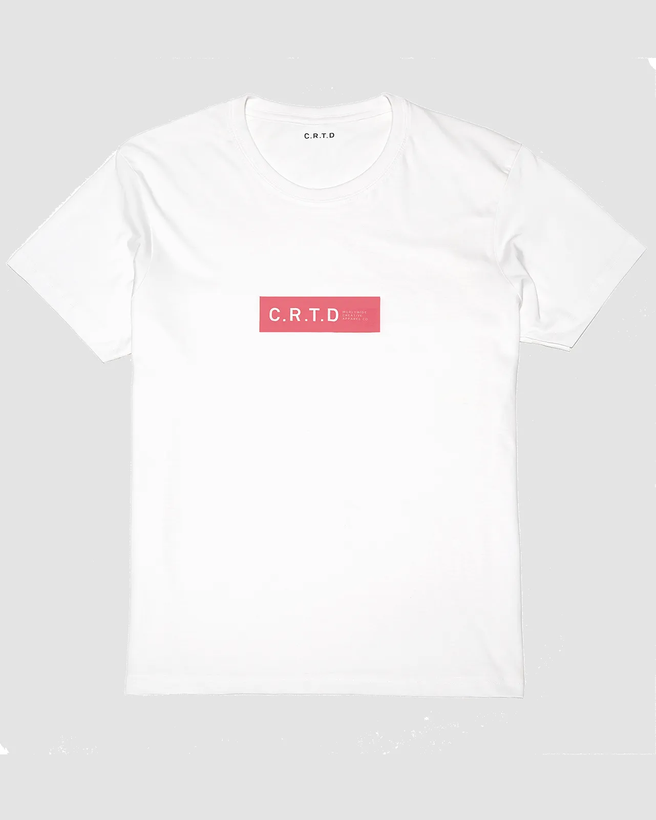 C.R.T.D LOGO COTTON T-SHIRT IN WHITE