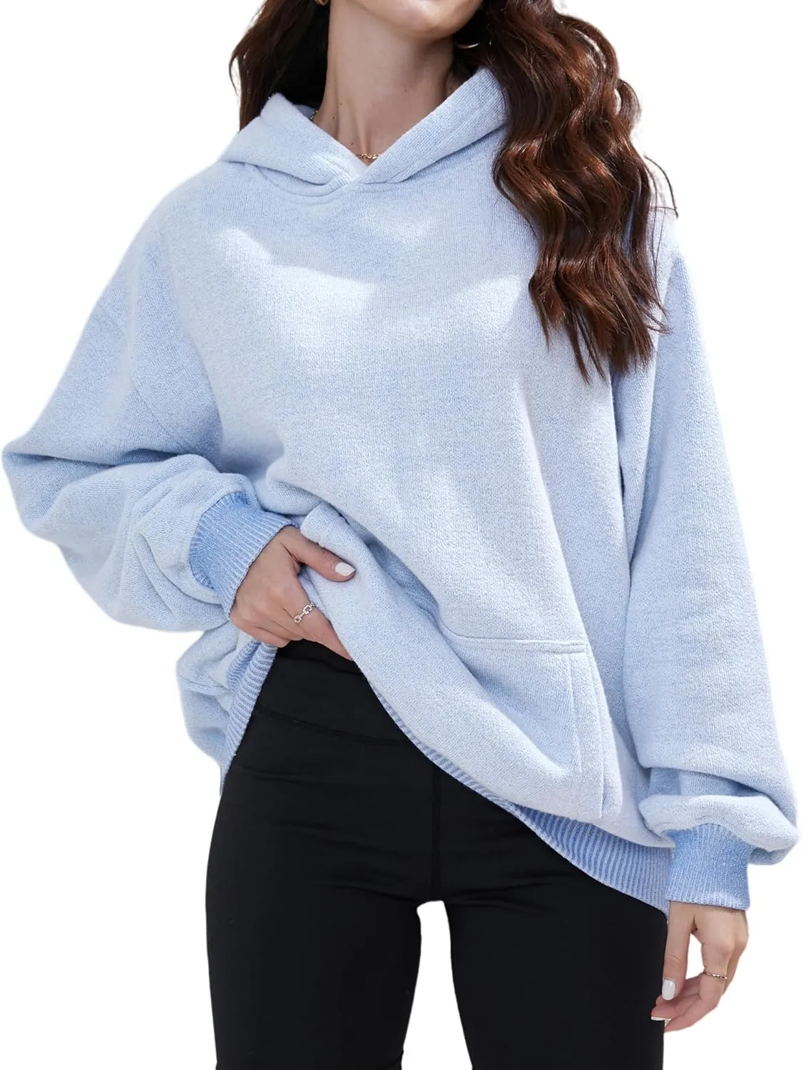 FAIABLE Womens Oversized Hoodie Heavyweight Hoodies Fleece Hooded Sweatshirts Pullover Soft Warm Matching Hoodies for Couples