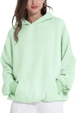FAIABLE Womens Oversized Hoodie Heavyweight Hoodies Fleece Hooded Sweatshirts Pullover Soft Warm Matching Hoodies for Couples