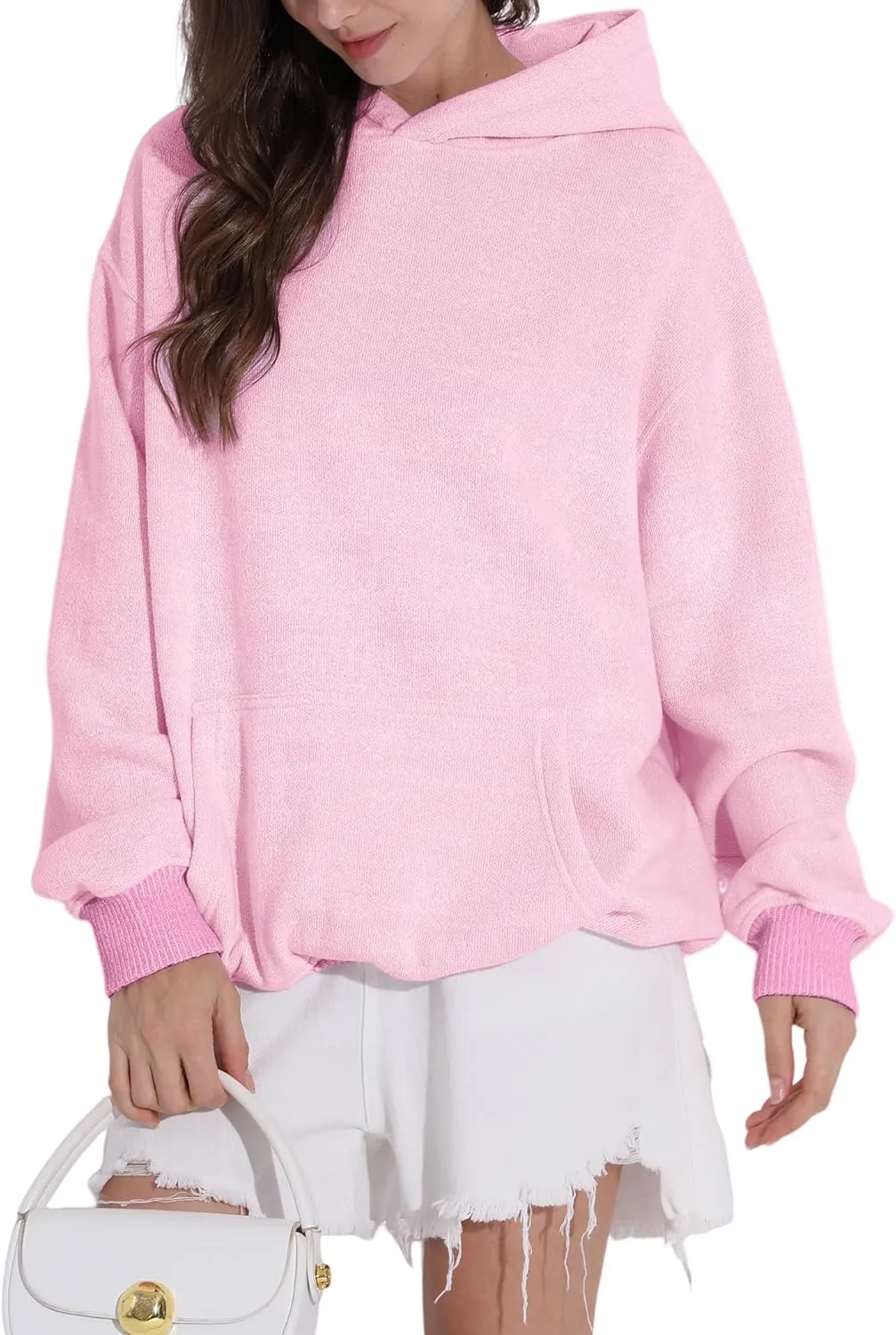 FAIABLE Womens Oversized Hoodie Heavyweight Hoodies Fleece Hooded Sweatshirts Pullover Soft Warm Matching Hoodies for Couples