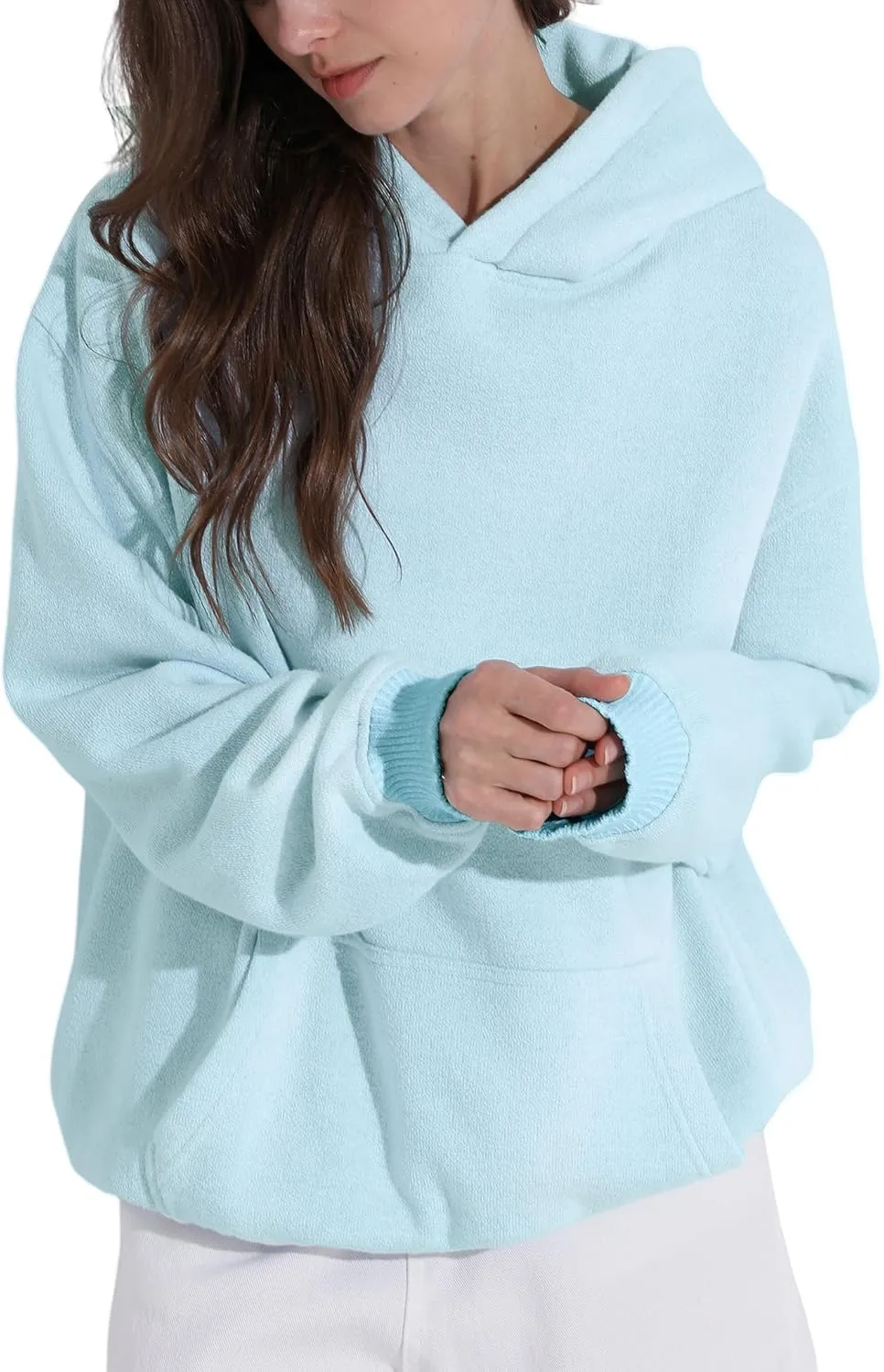FAIABLE Womens Oversized Hoodie Heavyweight Hoodies Fleece Hooded Sweatshirts Pullover Soft Warm Matching Hoodies for Couples
