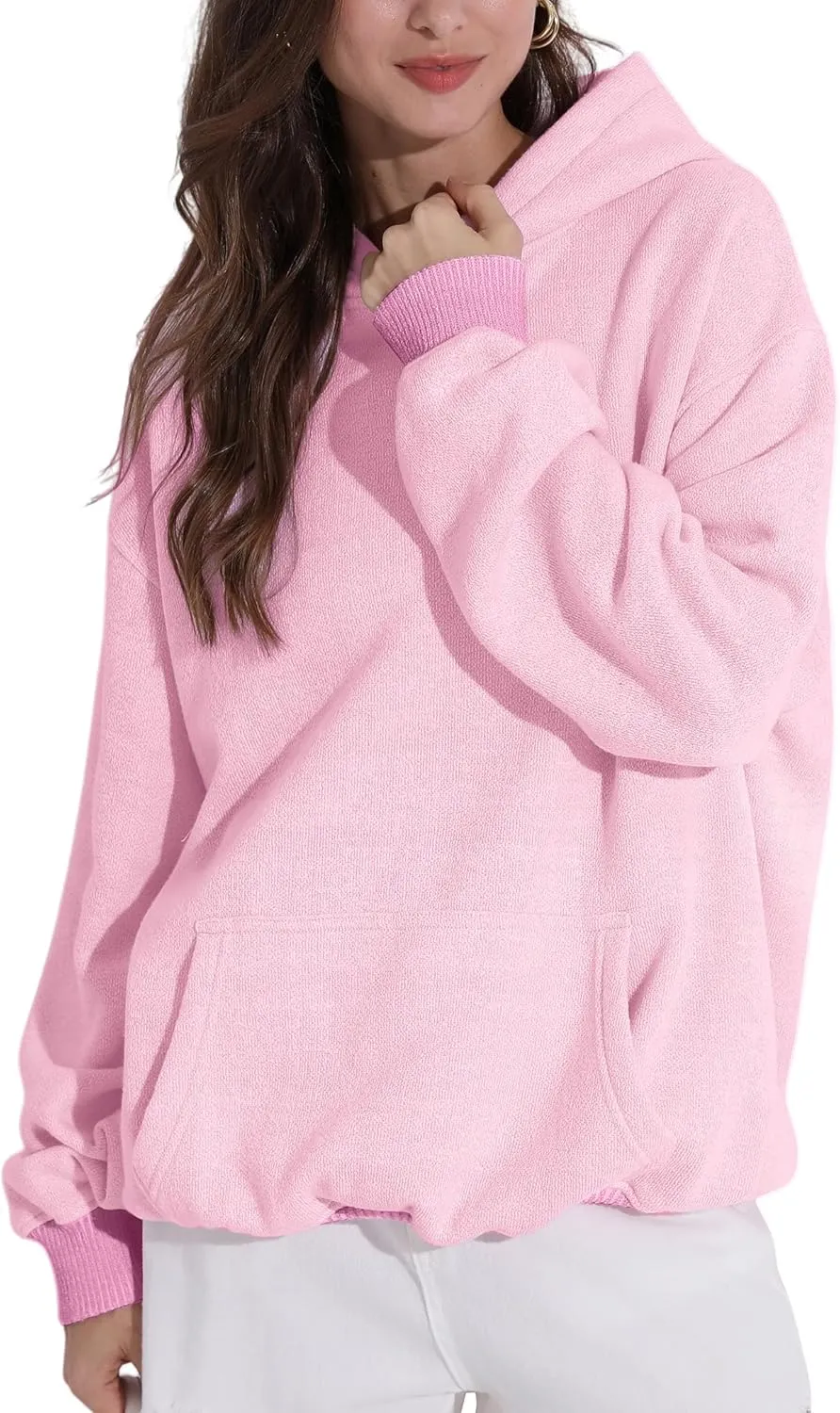 FAIABLE Womens Oversized Hoodie Heavyweight Hoodies Fleece Hooded Sweatshirts Pullover Soft Warm Matching Hoodies for Couples
