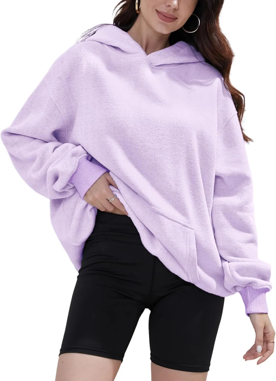 FAIABLE Womens Oversized Hoodie Heavyweight Hoodies Fleece Hooded Sweatshirts Pullover Soft Warm Matching Hoodies for Couples