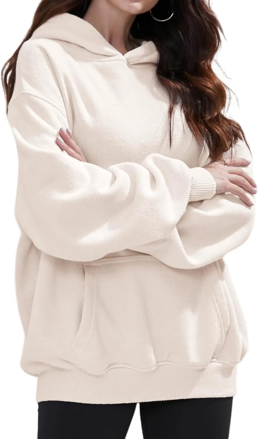 FAIABLE Womens Oversized Hoodie Heavyweight Hoodies Fleece Hooded Sweatshirts Pullover Soft Warm Matching Hoodies for Couples