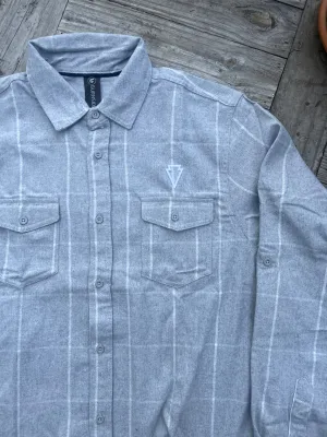 FLANNEL SHIRT- GREY/WHITE- the Mayor