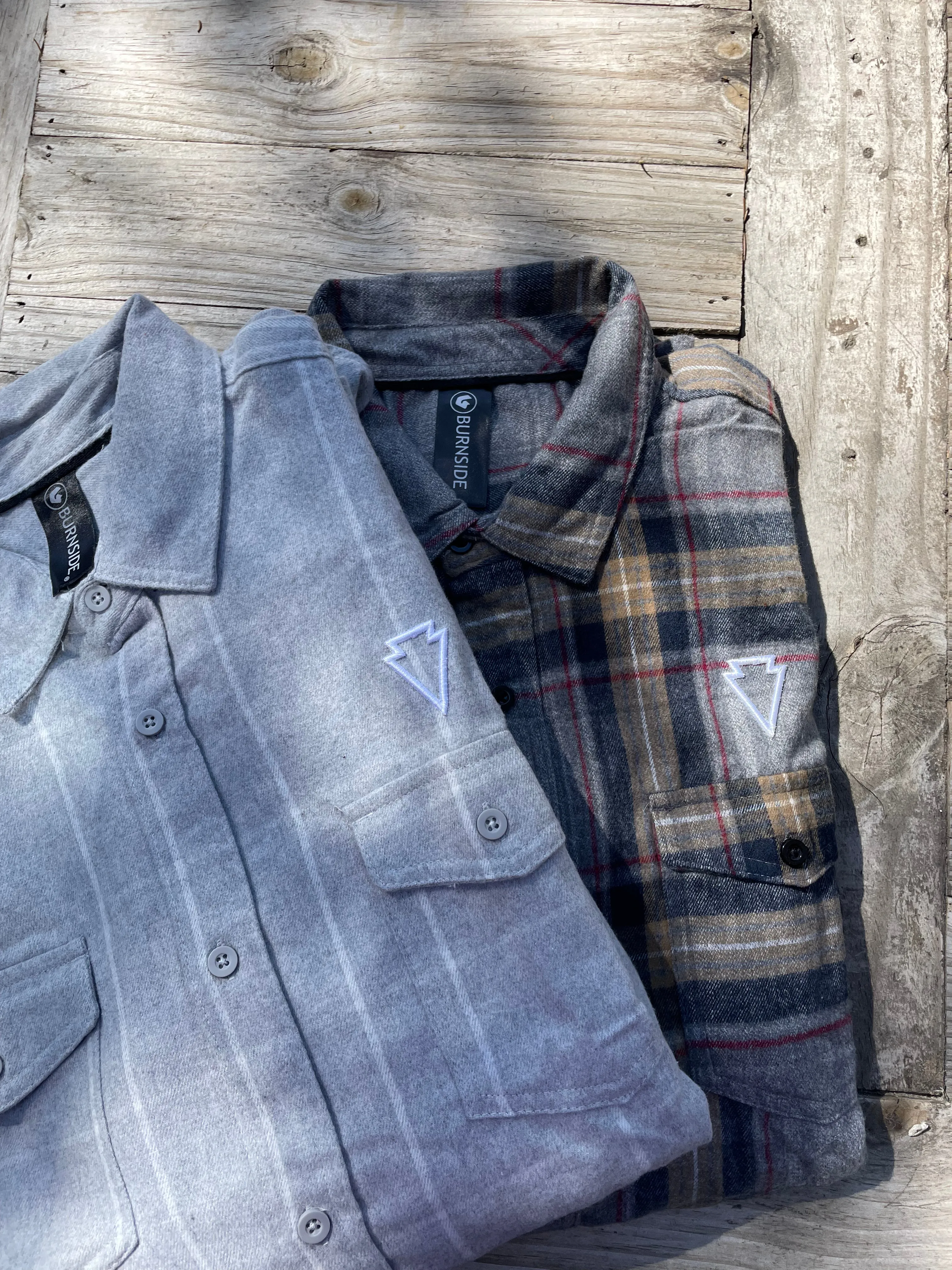 FLANNEL SHIRT- GREY/WHITE- the Mayor
