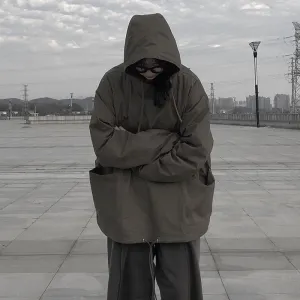 GeGe Plain Windbreaker Hoodie