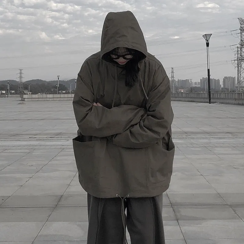 GeGe Plain Windbreaker Hoodie
