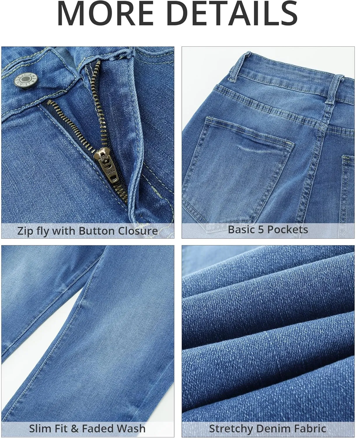 GRAPENT Capris Jeans for Women High Waisted Skinny Stretchy Denim Capri Pants Casual Cropped Jeggings Trousers