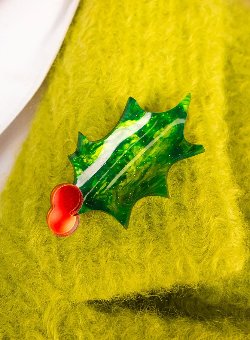 Holly Leaf Brooch