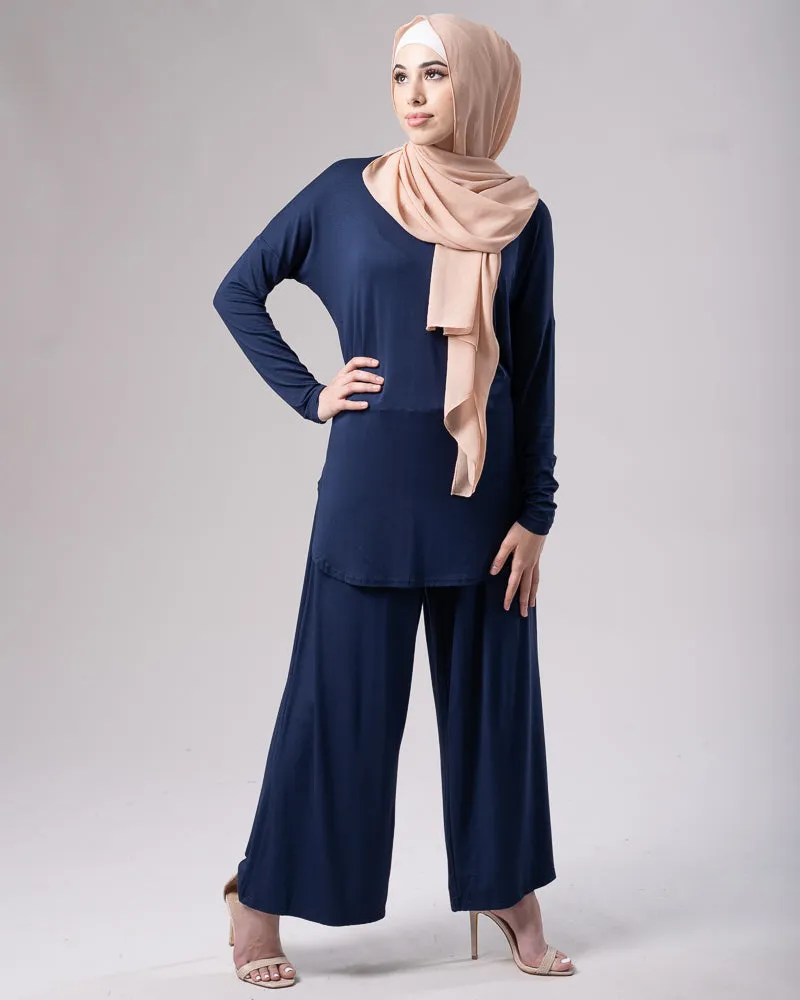 Jersey Wide Leg Pants