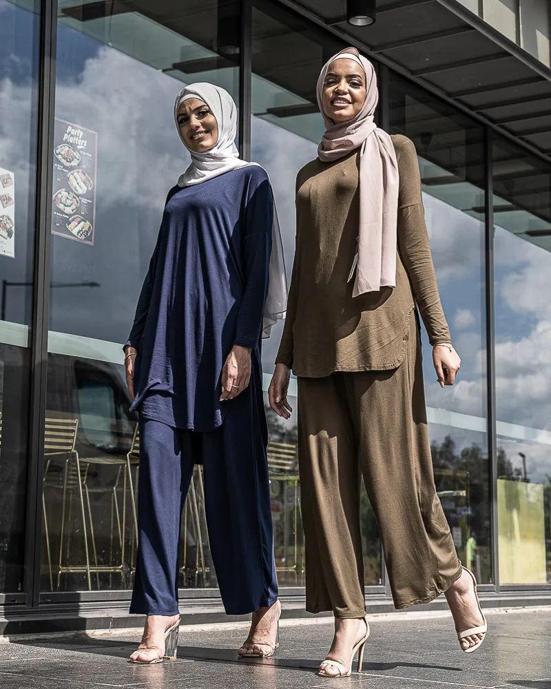 Jersey Wide Leg Pants
