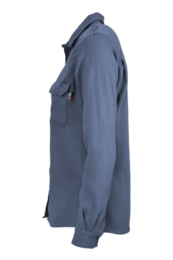 Ladies FR Uniform Shirts made with 5oz. TecaSafe One® Inherent | Medium Blue