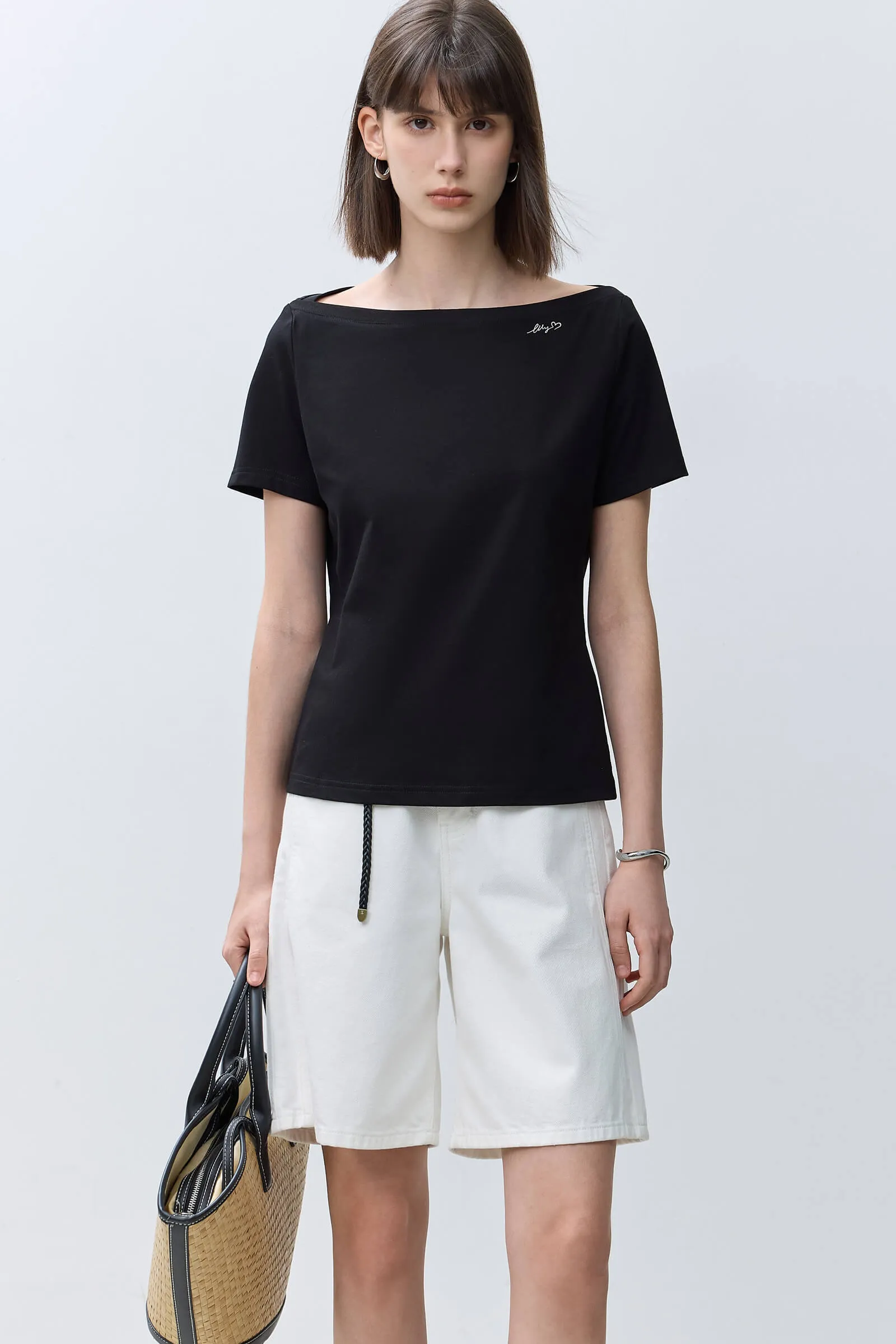 LILY Basic Versatile Short-Sleeve T-Shirt