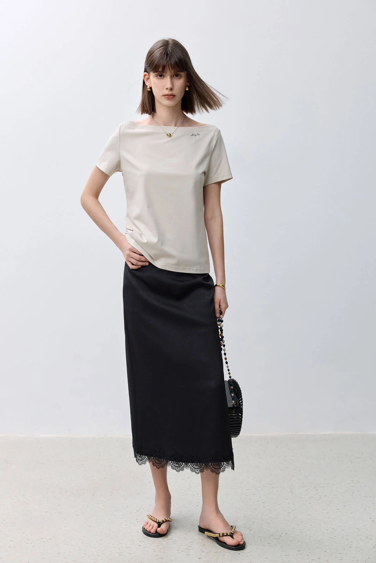 LILY Basic Versatile Short-Sleeve T-Shirt