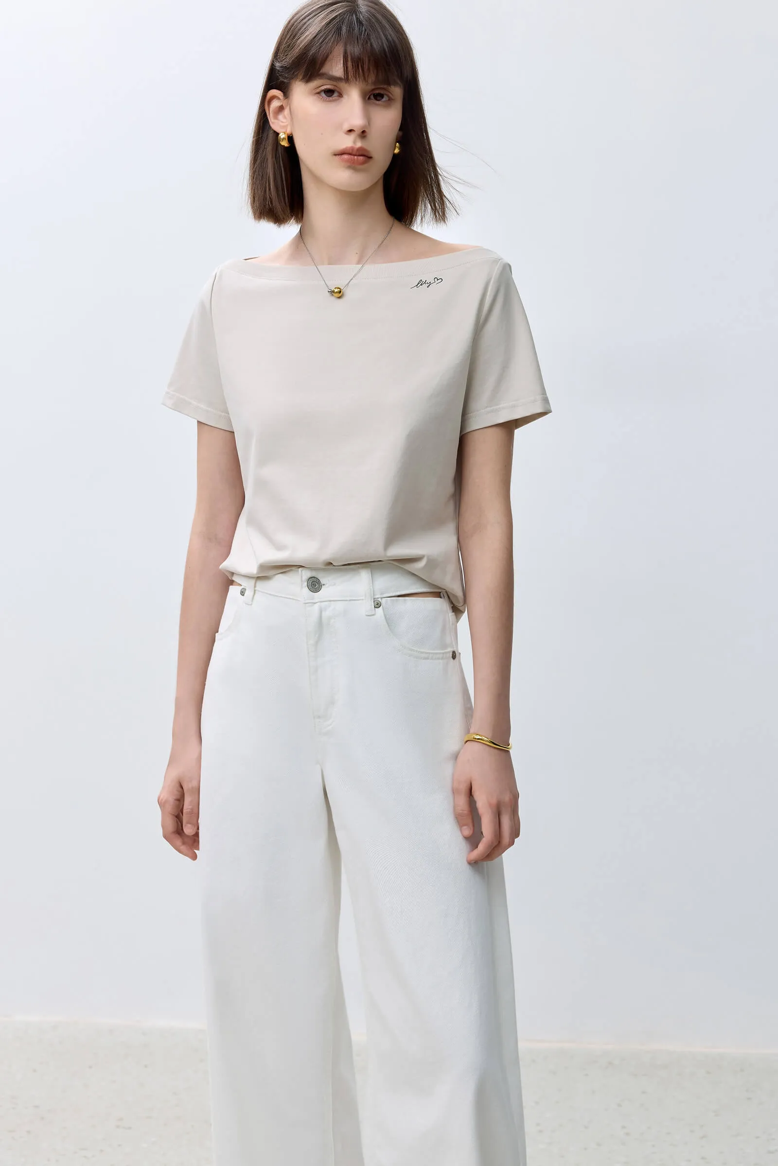 LILY Basic Versatile Short-Sleeve T-Shirt