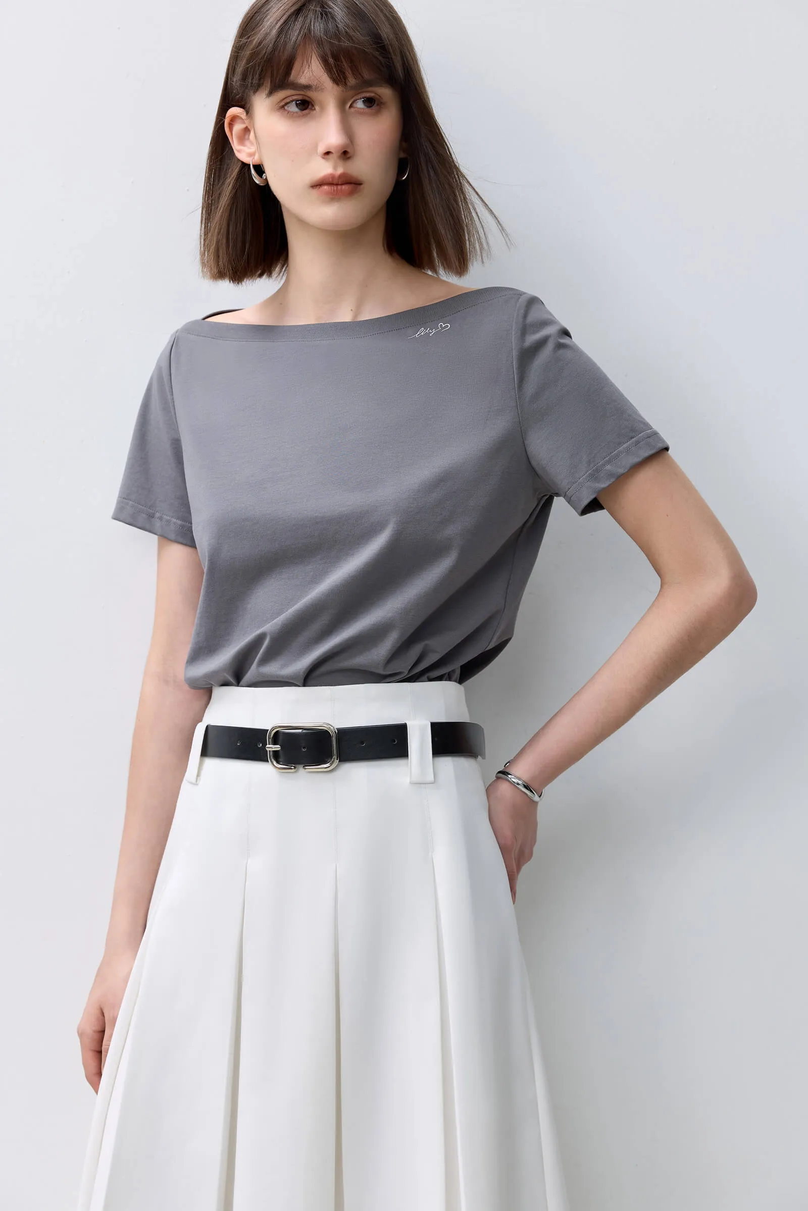 LILY Basic Versatile Short-Sleeve T-Shirt