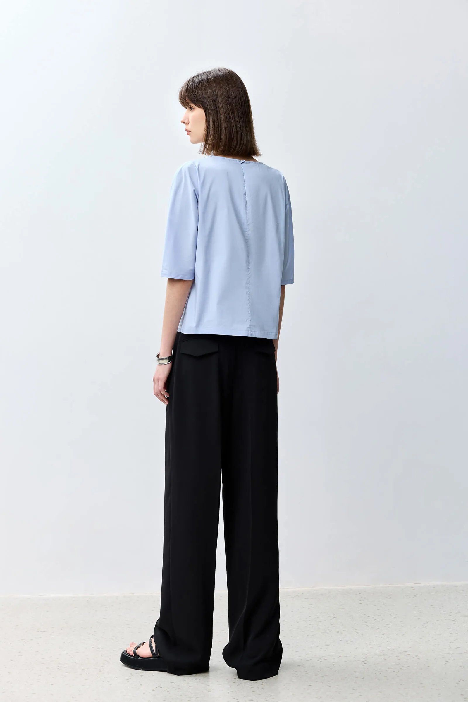 LILY Relaxed Straight Slim Casual Pants
