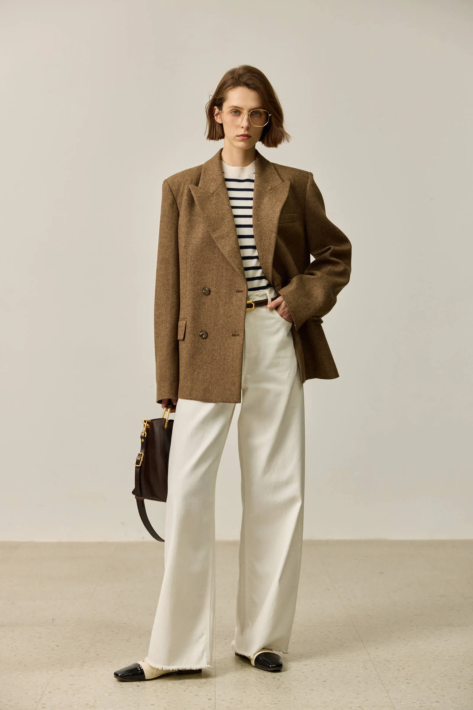 LILY Wool-Blend Work Blazer