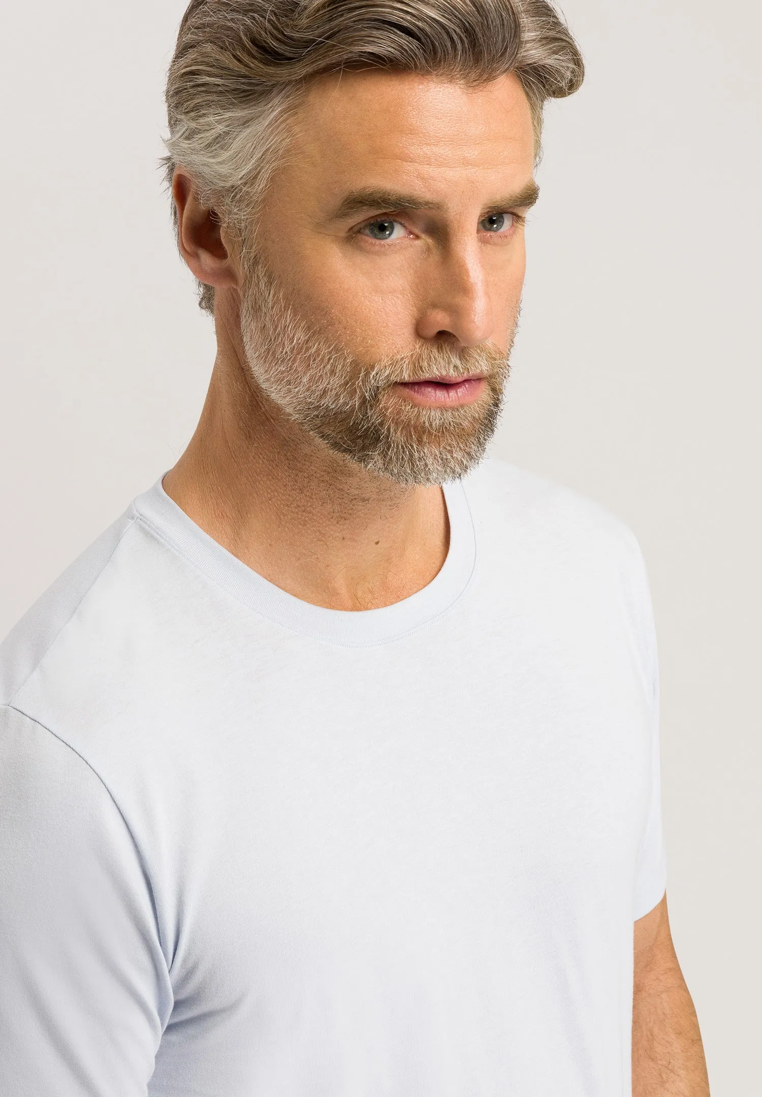 Living Shirts Jersey Cotton Crew Neck T-Shirt | Mist 75050-2603