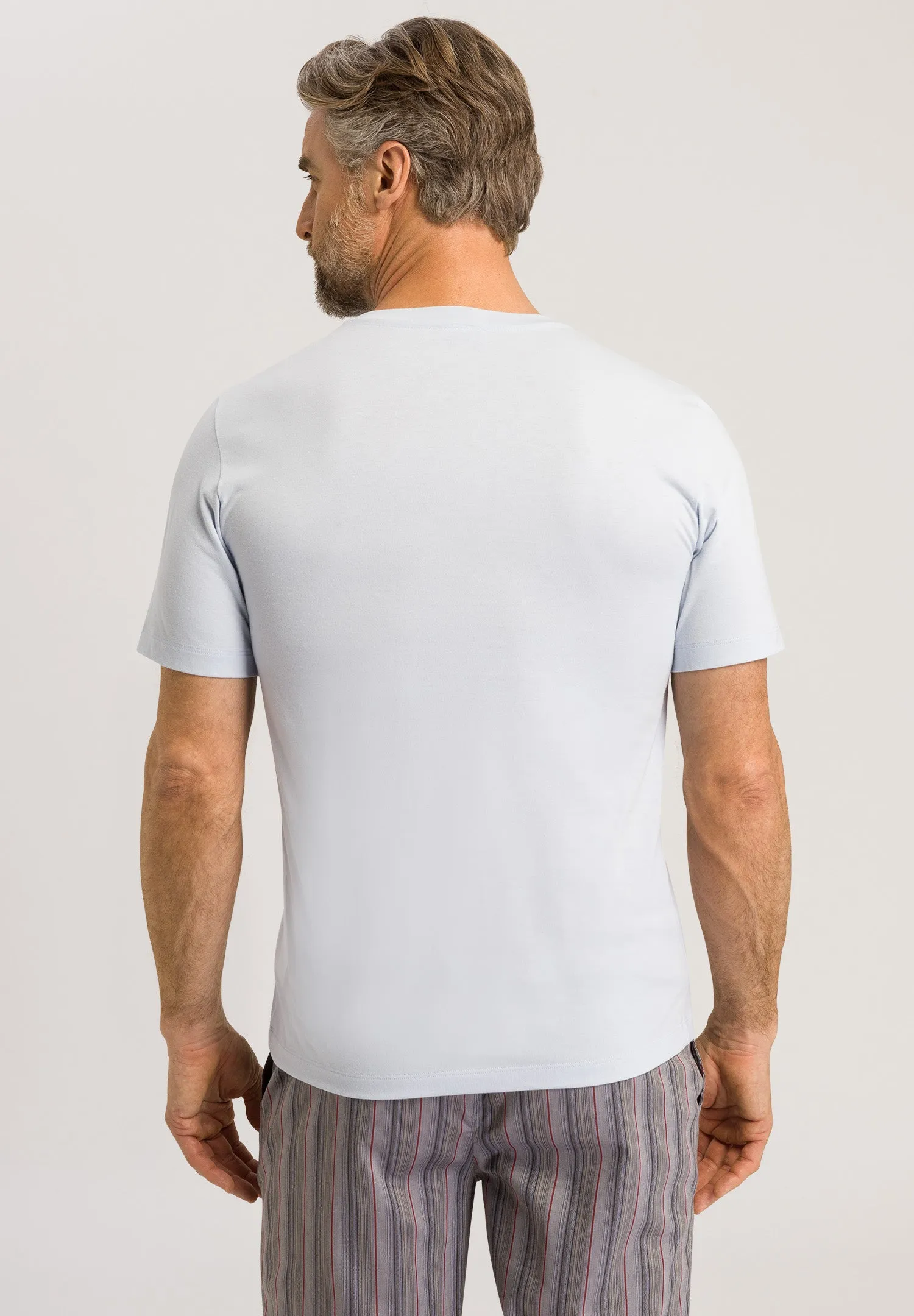 Living Shirts Jersey Cotton Crew Neck T-Shirt | Mist 75050-2603