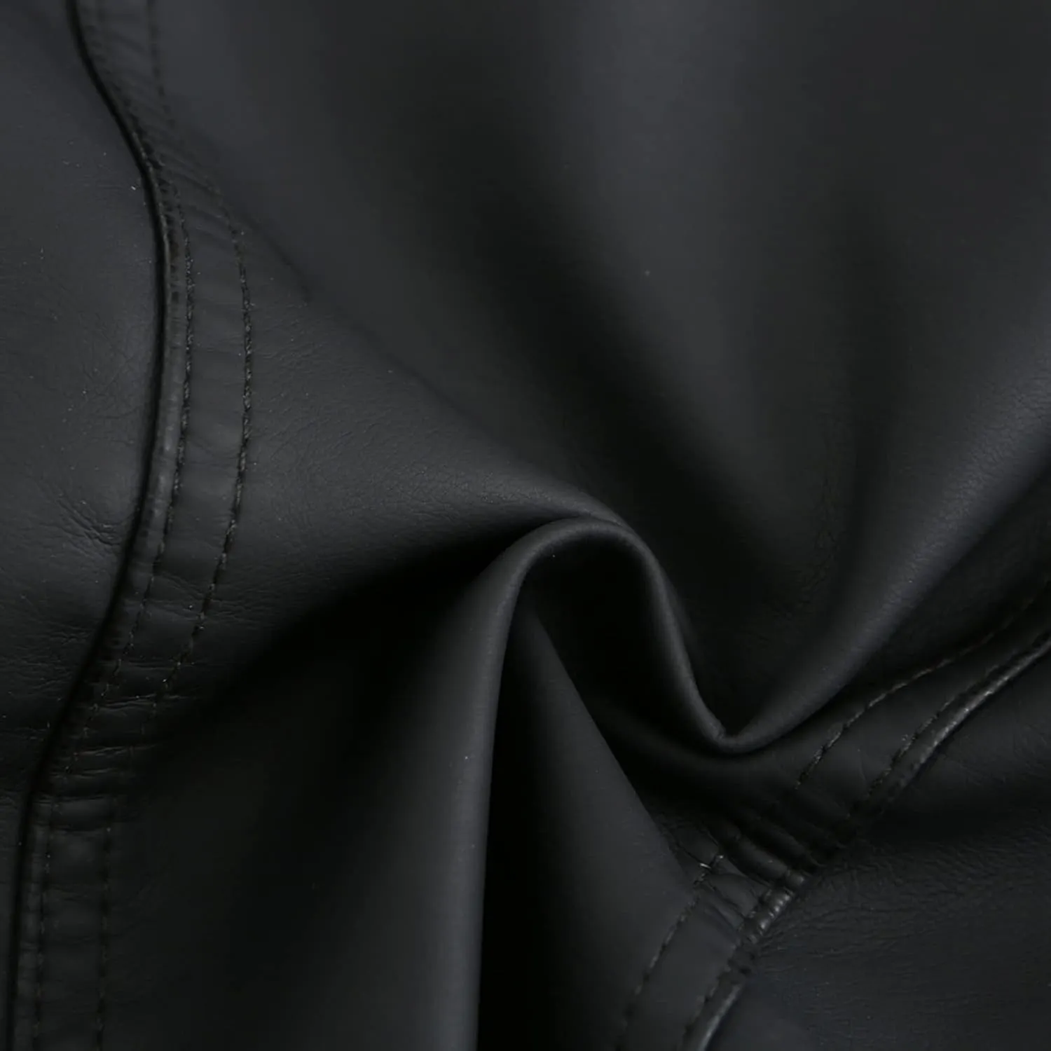 Lu's Chic Women's Motorcycle Jacket Fashion Dressy Vegan Leather Biker Coat Light Slim Fit Crop Blazer Moto Jacket